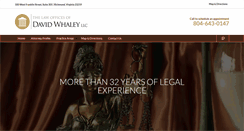 Desktop Screenshot of davidwhaleylaw.com