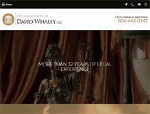 Tablet Screenshot of davidwhaleylaw.com